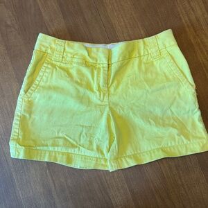 J.Crew - Broken in Chino Short, Classic Twill, Yellow, Size 2